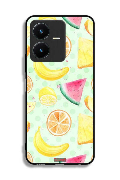 Tolwak غطاء حماية لهاتف Vivo Y22s برسومات فنية بألوان مائية وفواكه