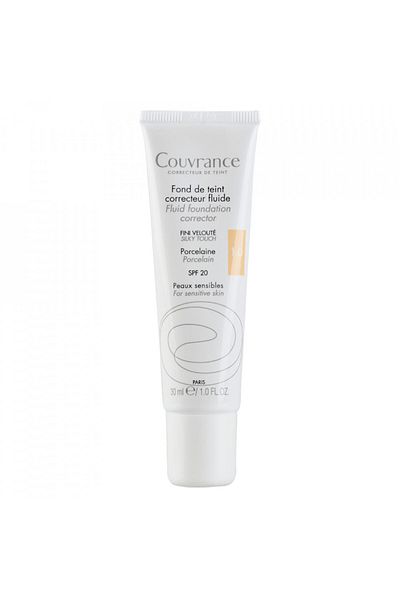 Avene Couvrance Corrective Fluid Foundation SPF 20, Avene, Foundation, 30 ml, Porcelaine 1.0