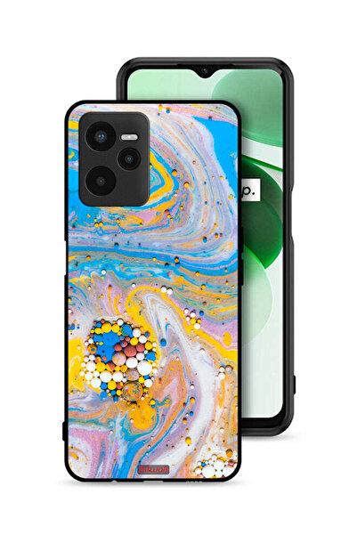 Tolwak غطاء حماية Realme C35 بأحجار كريمة ملونة تجريدية