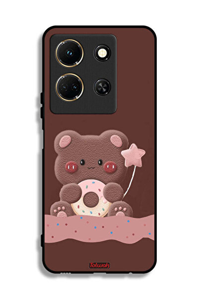 Tolwak غطاء حماية لهاتف إنفينيكس نوت 30 بتصميم دب دونات