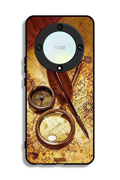 Tolwak غطاء حماية لهاتف Honor X9a - بوصلة عتيقة