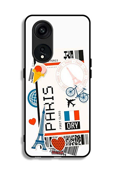 Tolwak غطاء حماية لهاتف Oppo Reno 8T 5G ملصق باريس