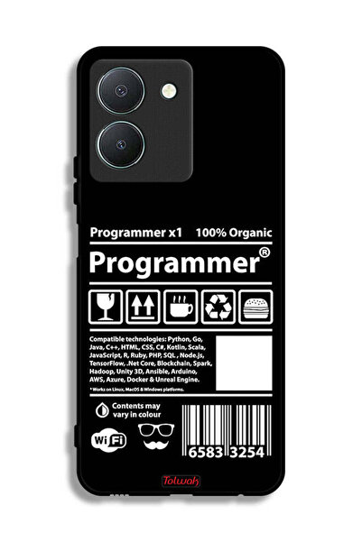 Tolwak غطاء حماية وملصق برمجة لهاتف Vivo Y36 4G