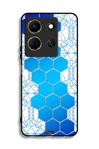 Tolwak غطاء حماية لهاتف Infinix Note 30 بنمط شبكة أيقونات سداسية الأضلاع