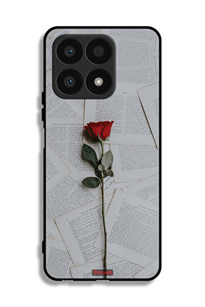 Tolwak غطاء حماية لهاتف Honor X8a وردي على ورق