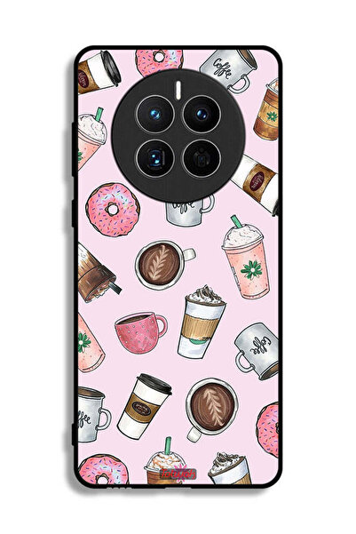 Tolwak Huawei Mate 50E Protective Case Cover Coffee Lover Art