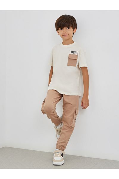 Styli Contrast Chest Pocket Oversized T-Shirt and Joggers Set
