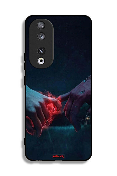 Tolwak غطاء حماية لهاتف Honor 90 بتصميم "أيدي محترقة"