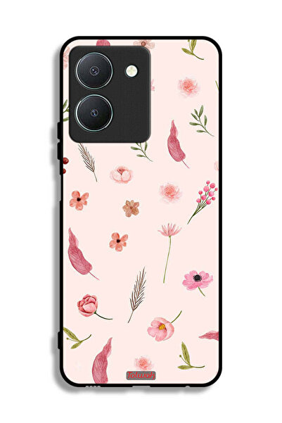 Tolwak غطاء حماية لهاتف Vivo Y36 4G بنقشة أوراق وورود