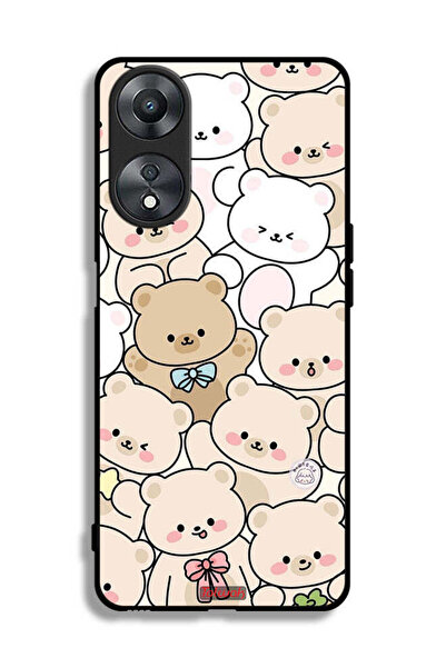 Tolwak غطاء حماية لهاتف Oppo A58 5G بنقشة الدببة