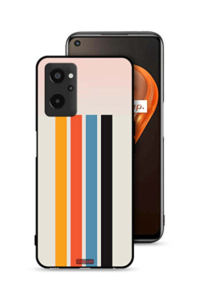 Tolwak Realme 9i 4G Protective Case Cover Straight Lines Pattern
