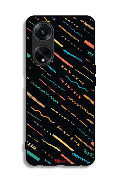 Tolwak غطاء حماية لهاتف Oppo F23 5G بنمط خطوط X مجردة