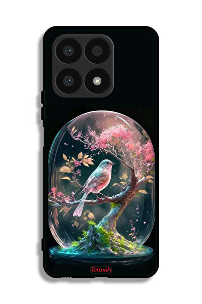Tolwak غطاء حماية لهاتف Honor X8a - طائر في جرة