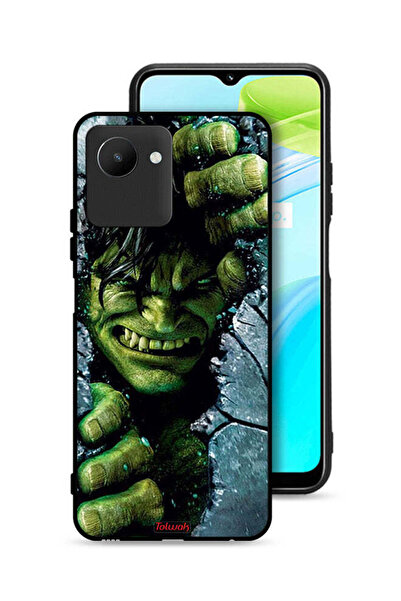 Tolwak غطاء حماية Realme C30s بتصميم هالك المذهل