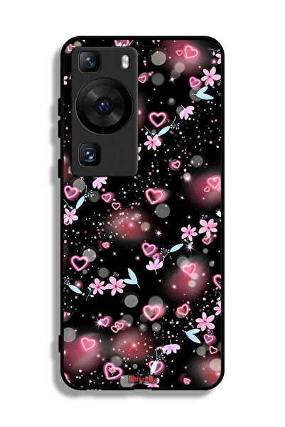 Tolwak غطاء حماية لهاتف هواوي بي 60 برسومات قلوب وأزهار صغيرة