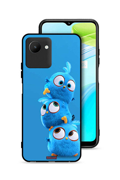 Tolwak غطاء حماية لهاتف Realme C30s بنقشة طيور لطيفة