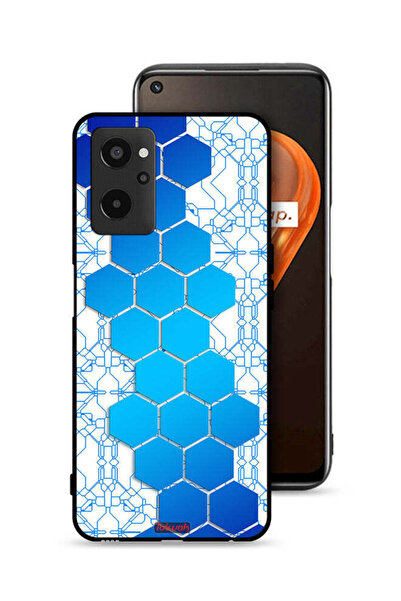 Tolwak غطاء حماية لهاتف Realme 9i 4G بتصميم شبكة أيقونات سداسية الأضلاع