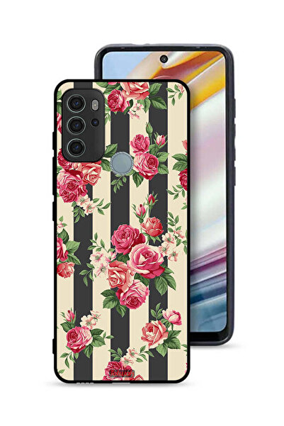 Tolwak غطاء حماية لهاتف موتورولا موتو جي 60 إس بنقشة الورود