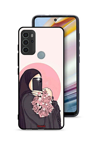 Tolwak غطاء حماية موتورولا موتو جي 60 إس، فن التقاط صور سيلفي مع حمل الزهور