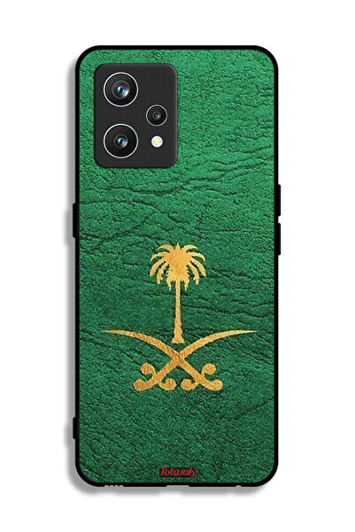 Tolwak غطاء حماية لجهاز Realme 9 Pro Plus من الجلد مع علامة المملكة العربية ا...