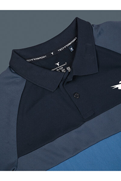 Technosport By Styli Color Block Short Sleeve Polo T-Shirt