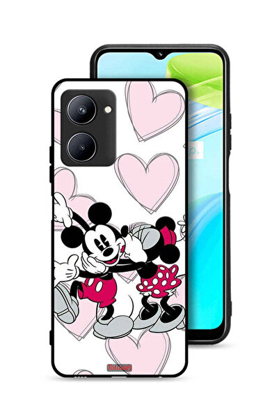 Tolwak غطاء حماية لهاتف Realme C33 بتصميم عناق ميكي ماوس