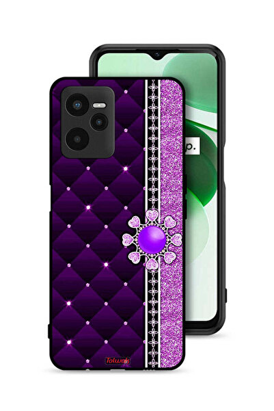 Tolwak Realme C35 Protective Case Cover Glitter Hearts