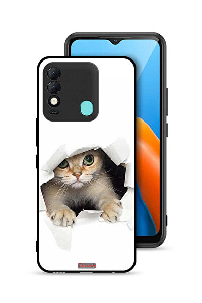 Tolwak غطاء حماية لهاتف Tecno Spark 8 بتصميم قطة