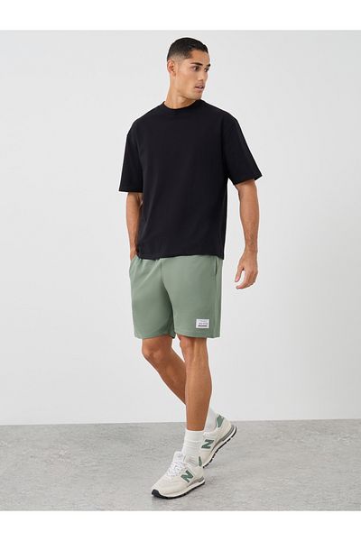 Styli Badge Detail Regular Fit Terry Shorts