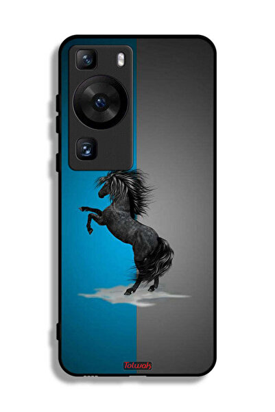 Tolwak غطاء حماية لهاتف هواوي P60 Pro بتصميم فن الحصان