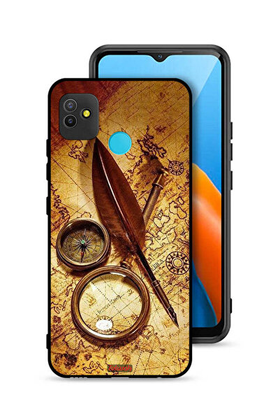 Tolwak غطاء حماية لهاتف تكنو بوب 5 بتصميم بوصلة عتيقة