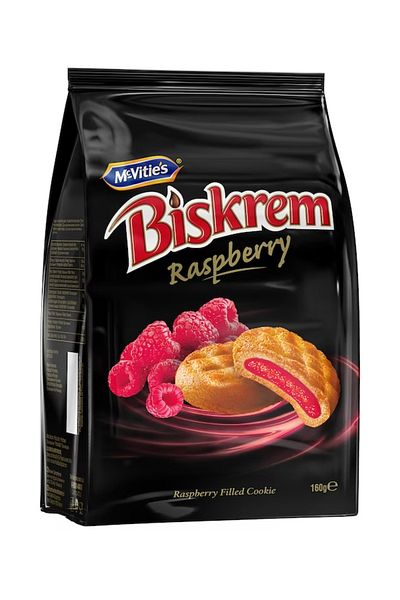 Biskrem Biscuits with raspberry filling Biskrem, 160 g
