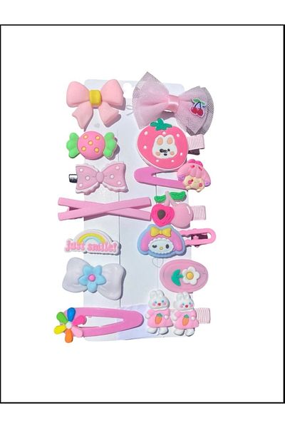 SHEKER HOME Girl's and Baby's Luxury 14-Piece Figured Buckle Set