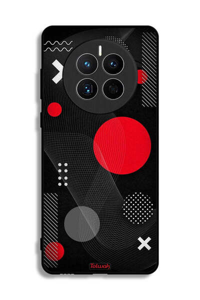 Tolwak غطاء حماية لهاتف هواوي ميت 50 إي بنمط دائري ومتقاطع