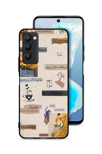 Tolwak Tecno Camon 18P Protective Case Cover Arabic Quotes Love