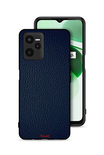 Tolwak غطاء حماية جلدي بنمط لهاتف Realme C35