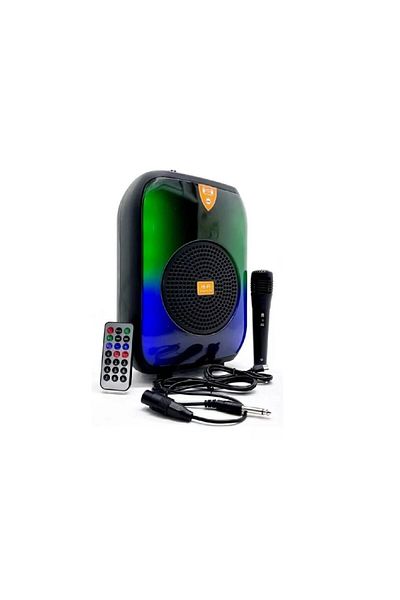 divendi-ro Portable Speaker with Bluetooth, CH-658, 12W, 1500mAh, 85db, RGB, Black