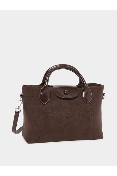Styli Solid Tote Bag with Contrast Dual Handle