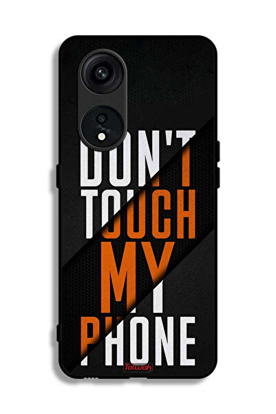 Tolwak Oppo Reno 8T 5G Protective Case Cover Do Not Touch My Phone