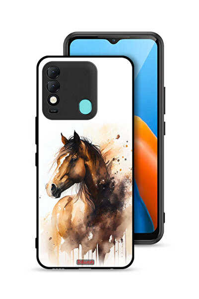 Tolwak غطاء حماية لهاتف Tecno Spark 8 بتصميم حصان تجريدي