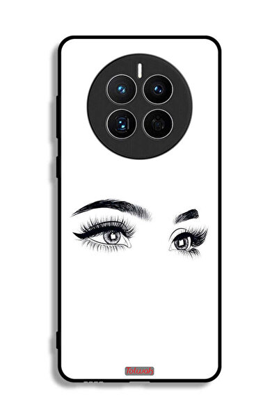 Tolwak غطاء حماية لهاتف هواوي ميت 50E برسومات عيون فنية