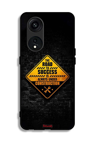 Tolwak جراب حماية لهاتف Oppo Reno 8T 5G الطريق إلى النجاح دائمًا قيد الإنشاء