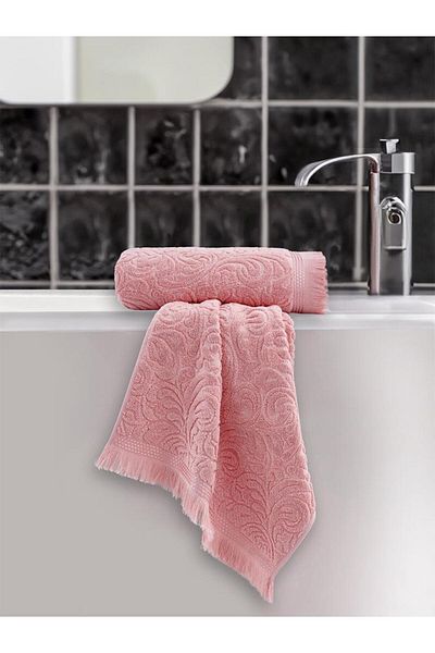 Karna Home Cotton Textured 2-Piece Towel Set 50X90