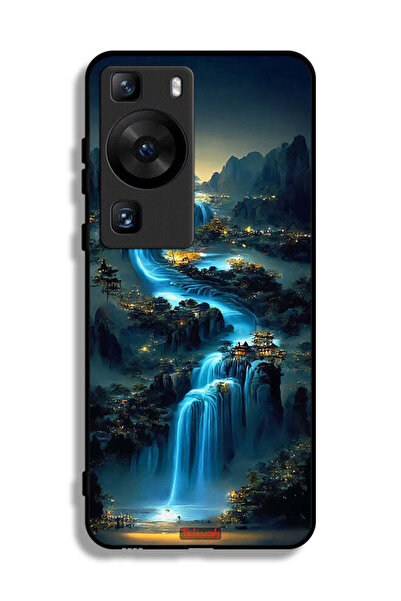 Tolwak غطاء حماية لهاتف هواوي P60 Pro بتصميم شلال فني
