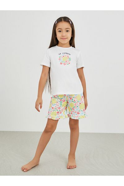 Styli Graphic Print Short Sleeve T-Shirt and Shorts Pyjama Set