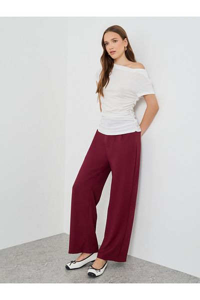 Styli Solid Off Shoulder T-Shirt with Gathered Detail
