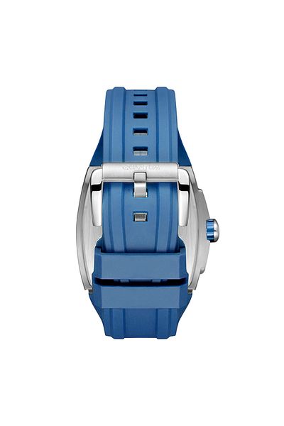 Quantum QUANTUM HNG1161.359 Men Chronograph Display Watch & Silicone Strap Dark Blue