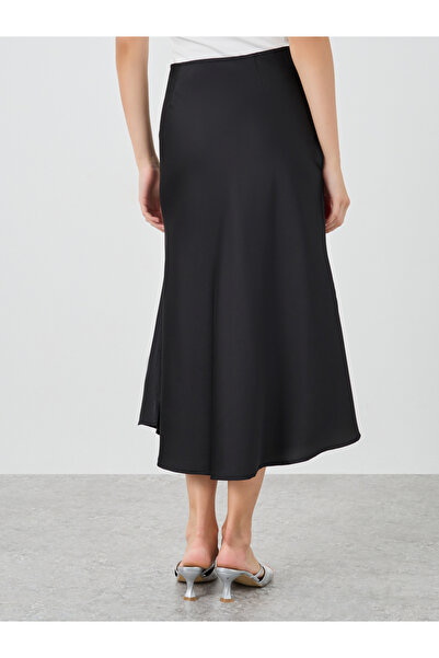 Take Two By Styli Solid High Rise Mermaid Hem Midi Skirt