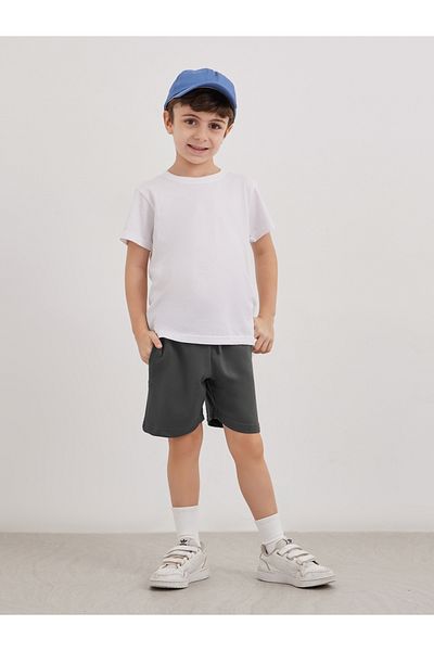 Styli Solid Shorts with Drawsting