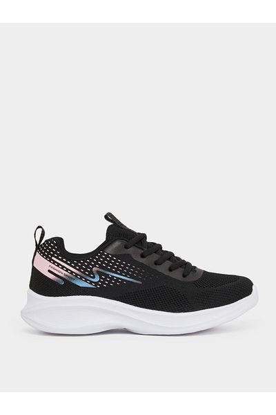Styli Textured Mesh Lace Up Sneakers